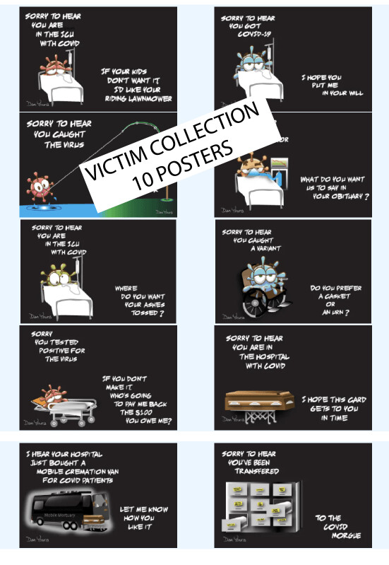 VIRU5 COLLECTION – 10 VICTIMS SICK POSTERS FOR $6.00