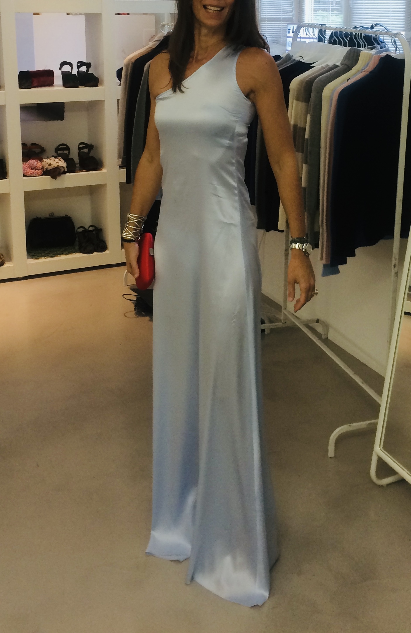 Vestito in seta Monospalla