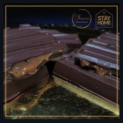 Tableta de Chocolate Rellena - Sin Azúcar y Sin Gluten.