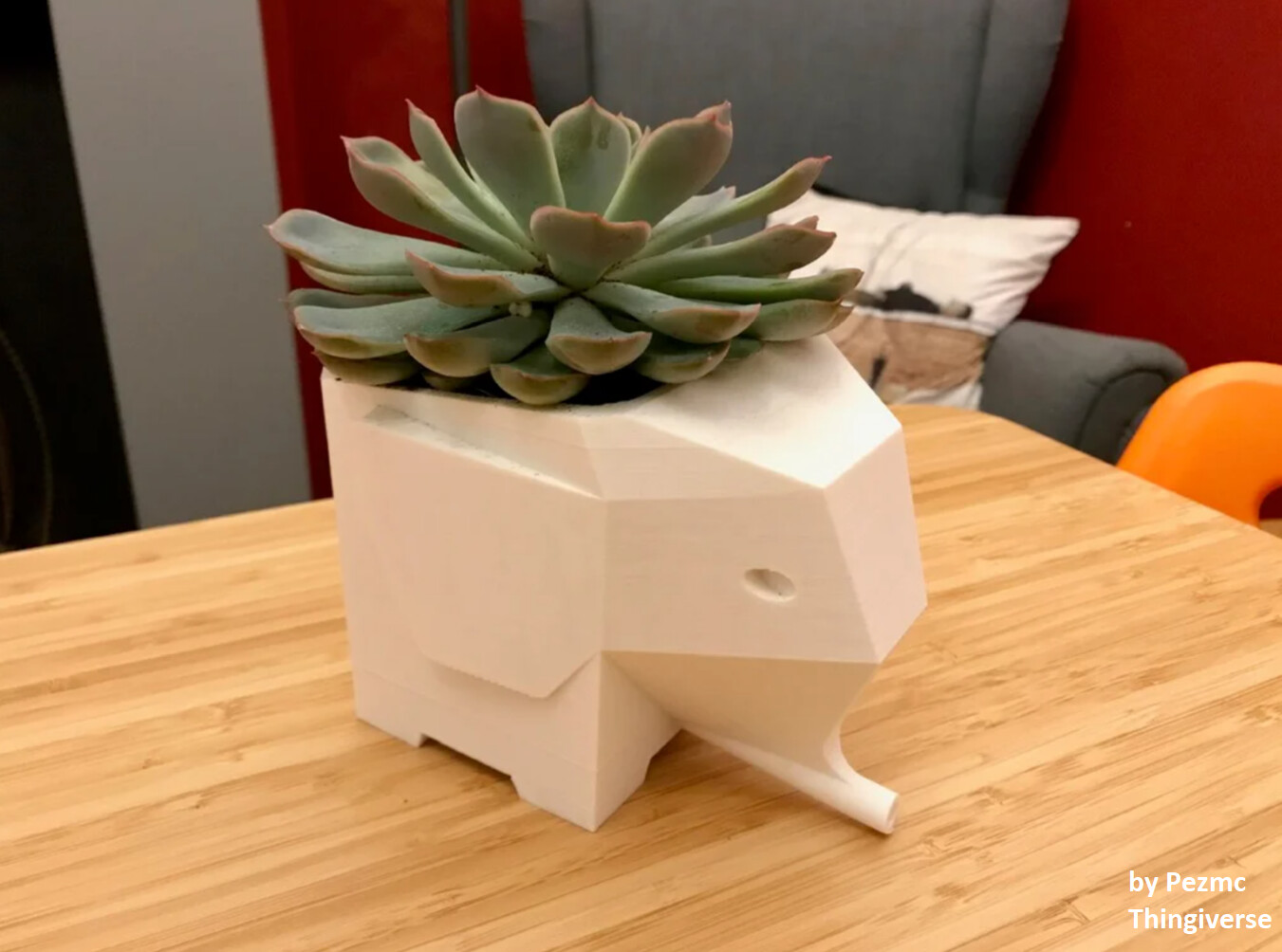 Macetero Elefante Low Poly Macetero Elefante Low Poly