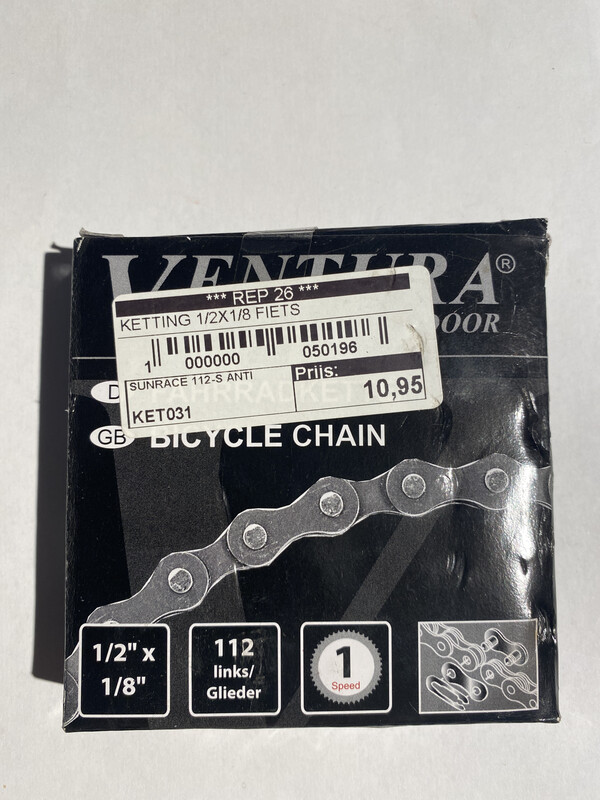 Ventura Fietsketting 1/2 x 1/8