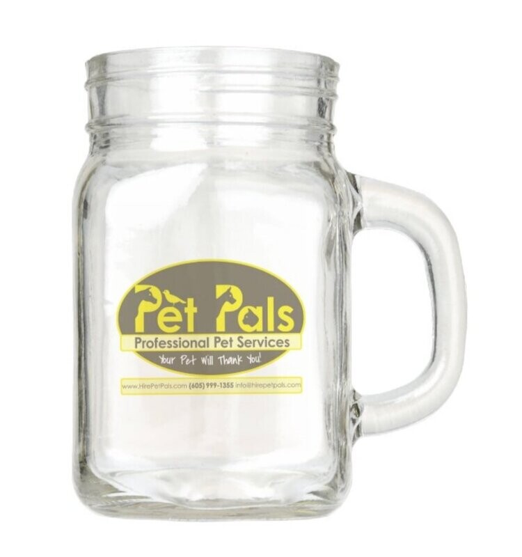 Pet Pals 12 oz Mason Jar