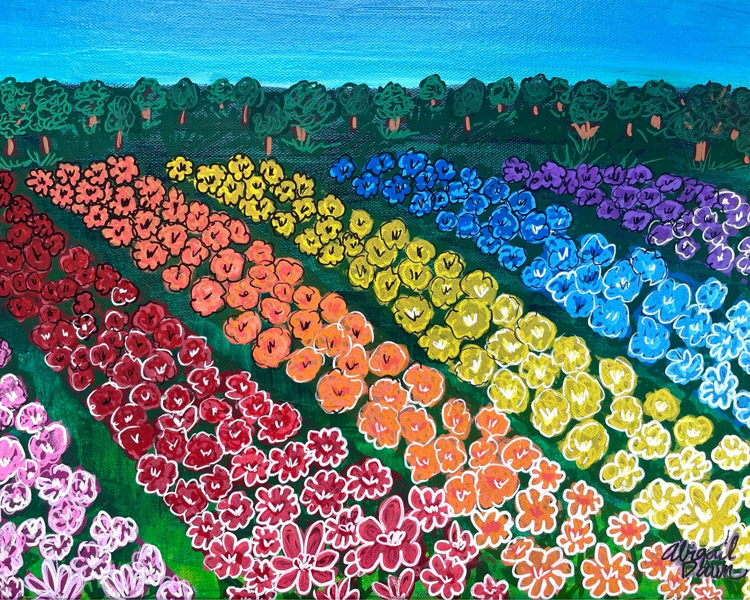 Flower Fields Photo Print