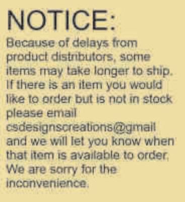 Product Notice