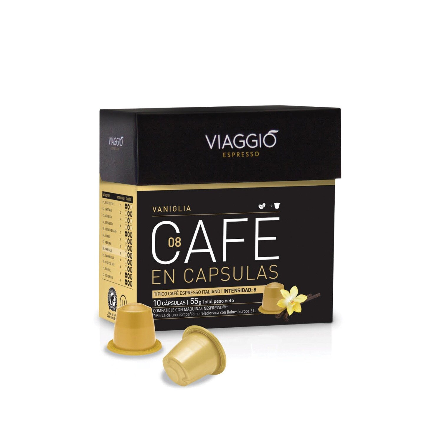 VIAGGIO CAPSULA CAFE VANIGLIA 10x54gr