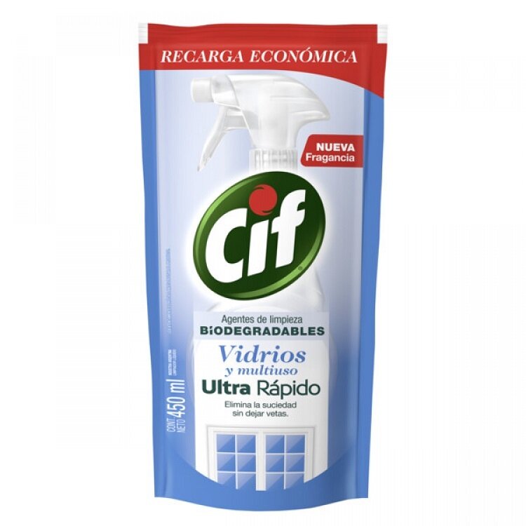 CIF VIDRIOS BIODEGRADABLE D/P x 450ML