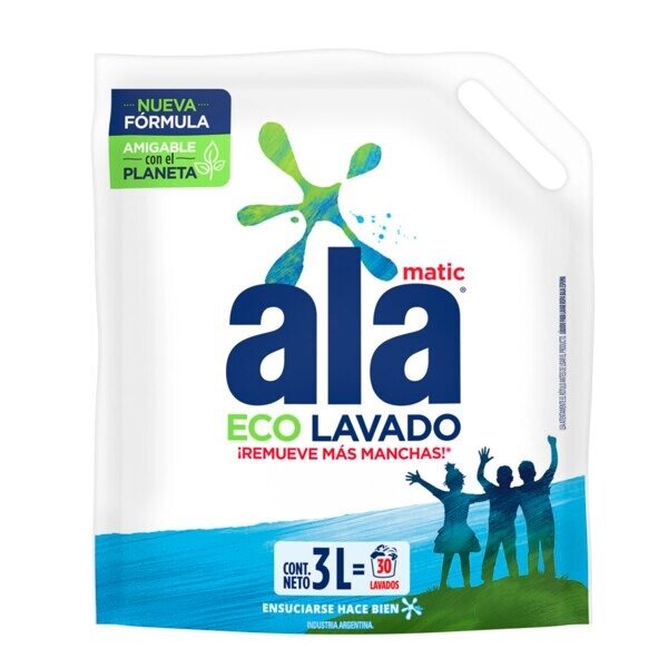 ALA LIQ P/LV ROPA BE ECOLAVADO D/P X3LT