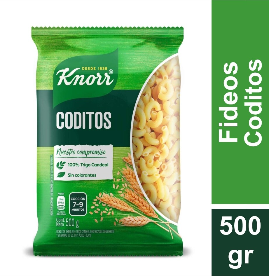 KNORR FIDEOS CODITOS x500 GR