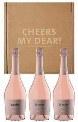 E. LAS PERDICES CHEERS MY DEAR BRUT ROSE 3x750cc