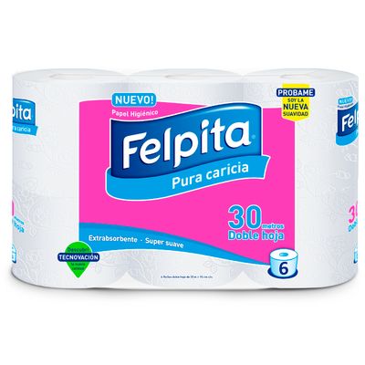 PAPEL HIGIENICO FELPITA BLANCO HS x6x30mt