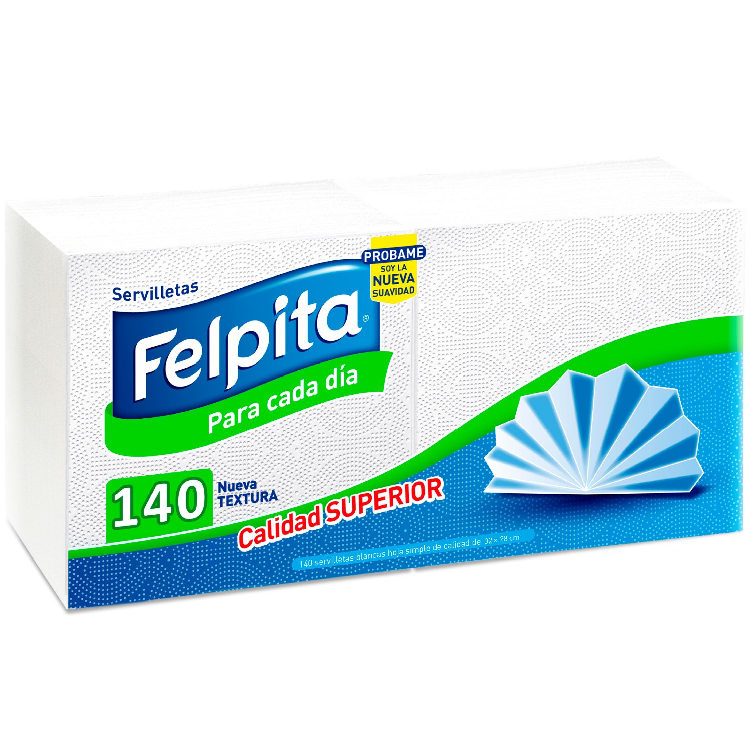 SERVILLETA FELPITA BLANCA x140u