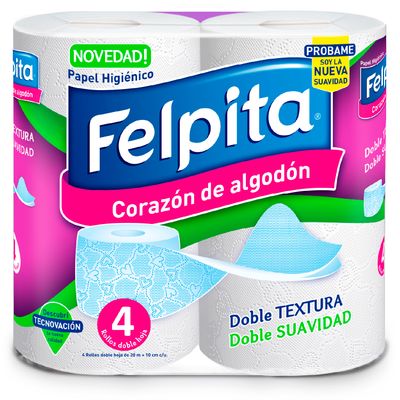 PAPEL HIGIENICO FELPITA BLANCO DH x4x20mt