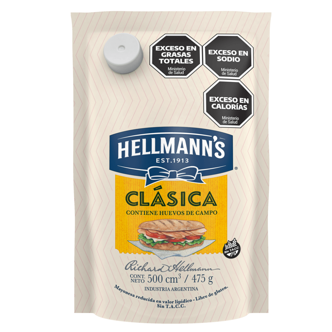 HELLMANNS MAYONESA DOYPACK x475gr