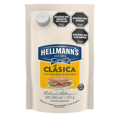 HELLMANNS MAYONESA DOYPACK x475gr