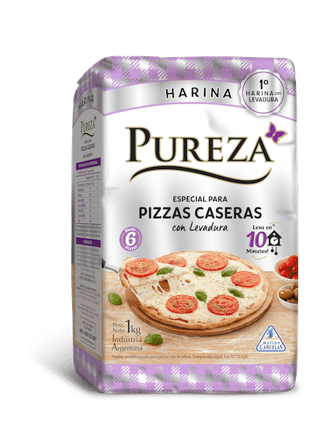 HARINA CON LEVADURA ESPECIAL PARA PIZZA PUREZA x1kg