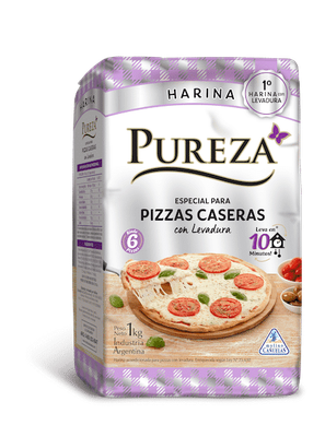 HARINA CON LEVADURA ESPECIAL PARA PIZZA PUREZA x1kg