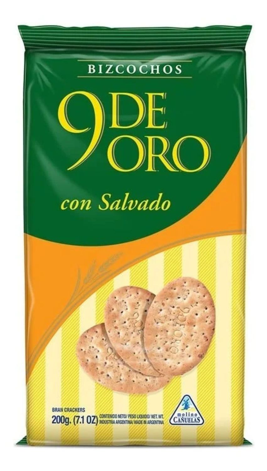 BIZCOCHO 9 DE ORO SALVADO x200gr