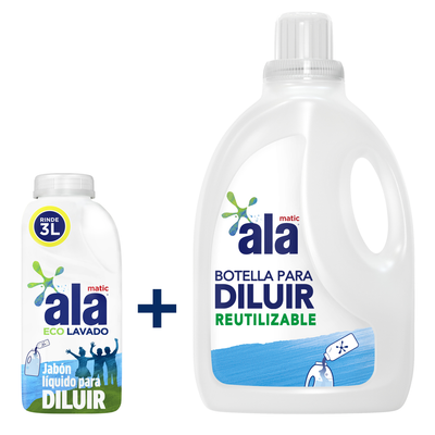 ALA LIQ P/DILUIR BE ECOLAVADO x500ml + BOT 3lt VACIA