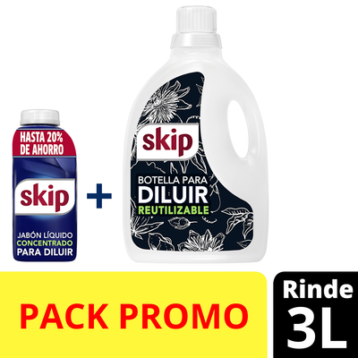 SKIP LIQ P/ DILUIR BIOENZIMA x500ml + BOT 3lt VACIA