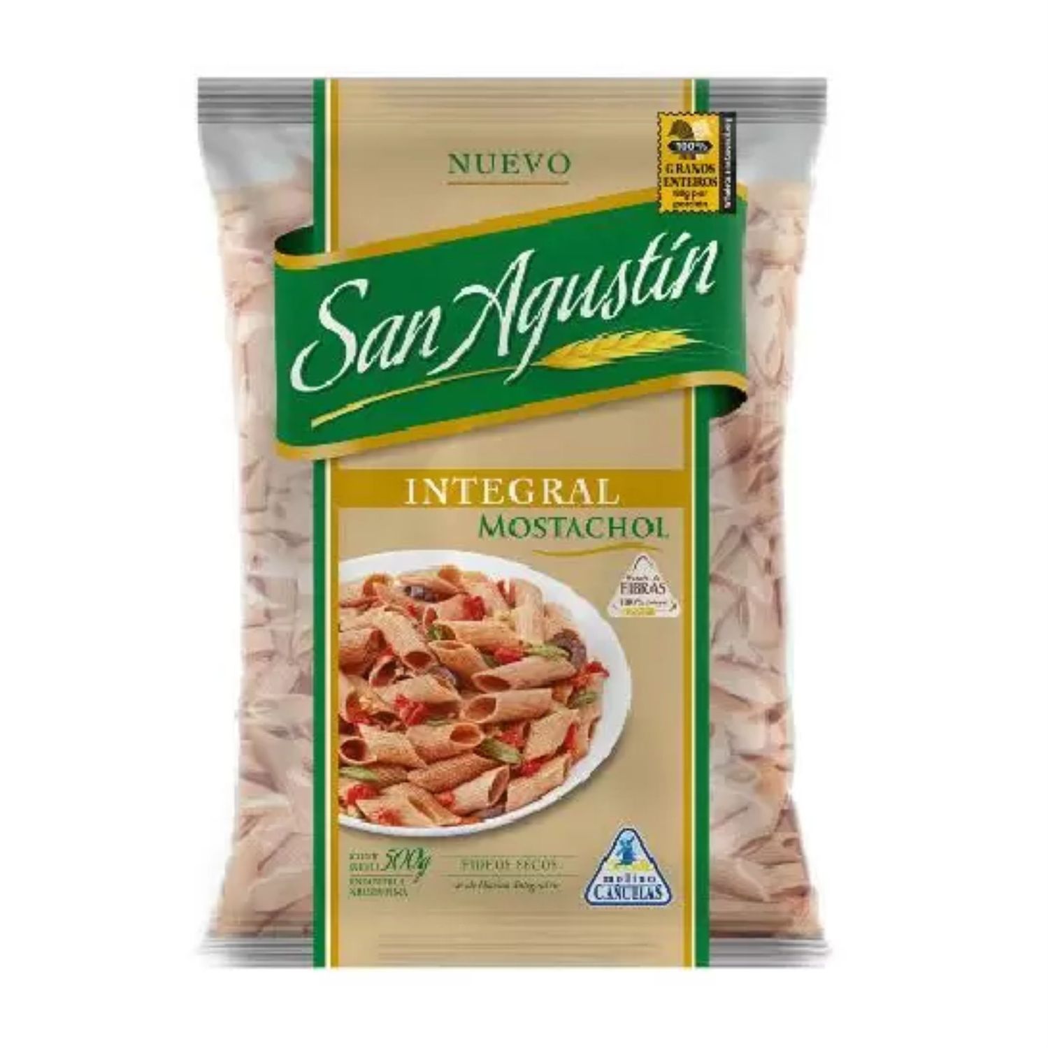 FIDEOS INTEGRAL MOSTACHOL SAN AGUSTIN x500gr