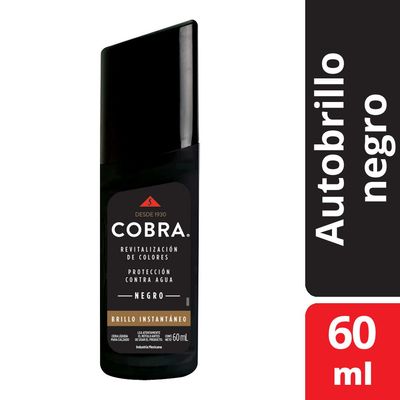 COBRA AUTOBRILLO P/CALZADO NEGRO x60cc