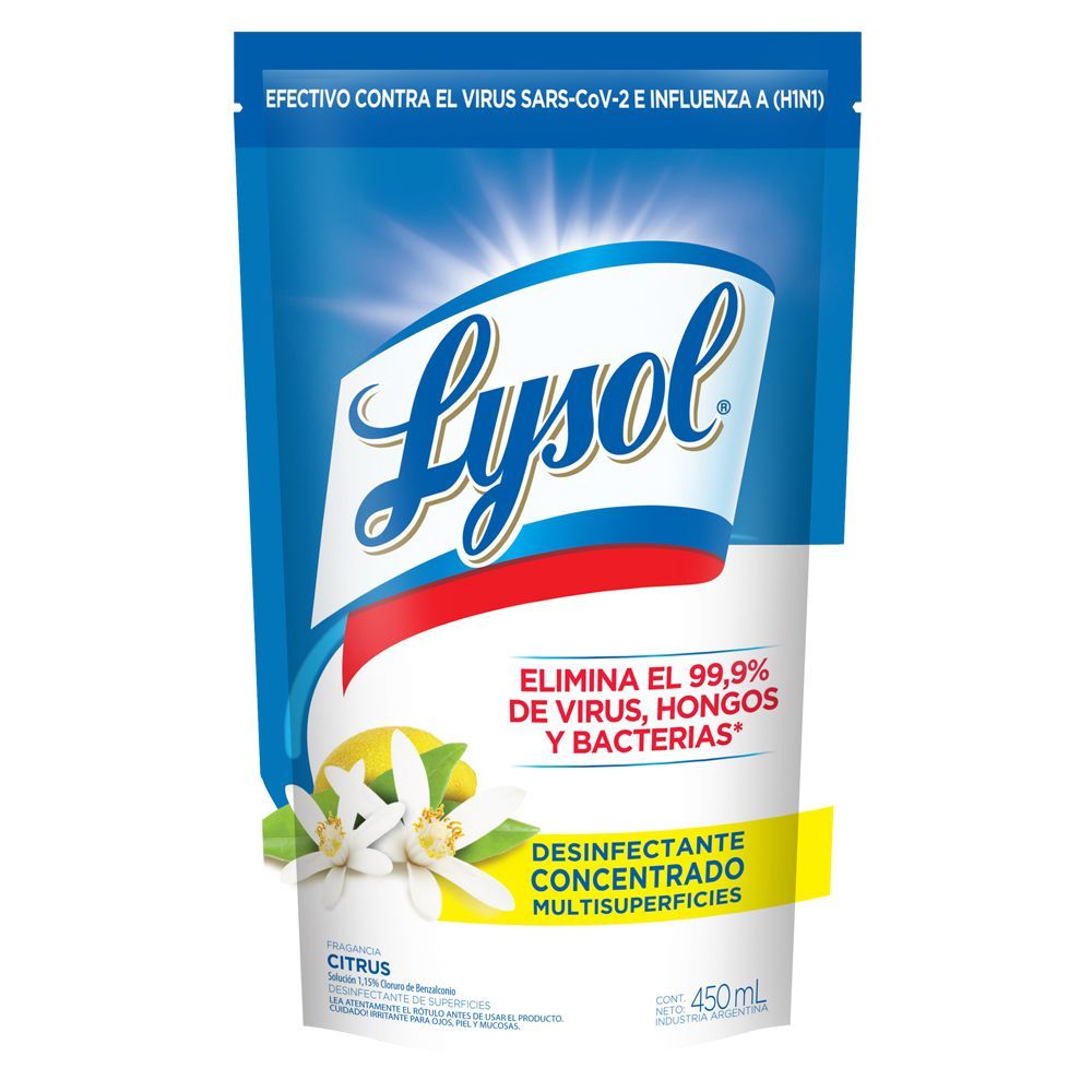 LYSOL DESINF. CITRUS D/P x450cc