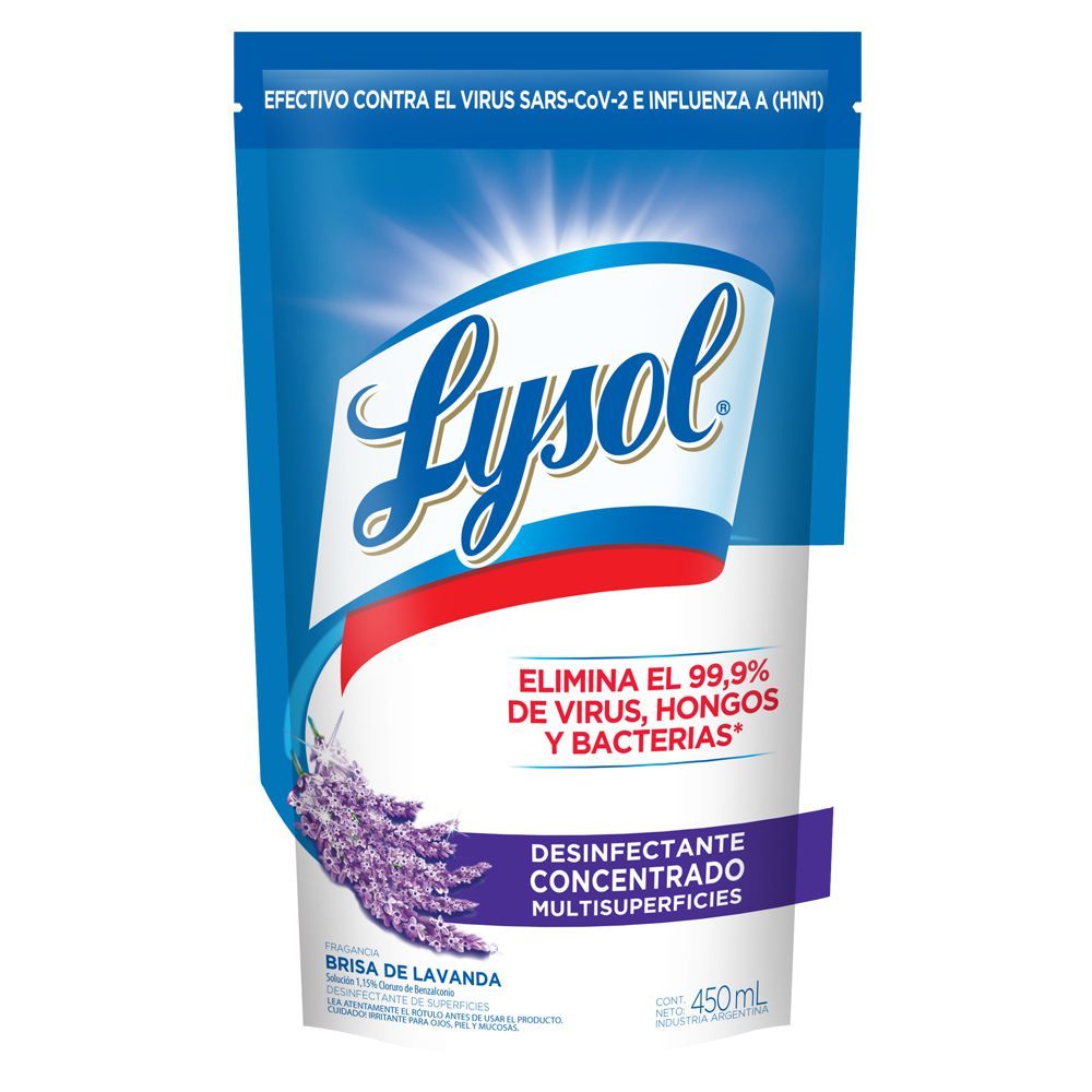 LYSOL DESINF. LAVANDA D/P x450cc