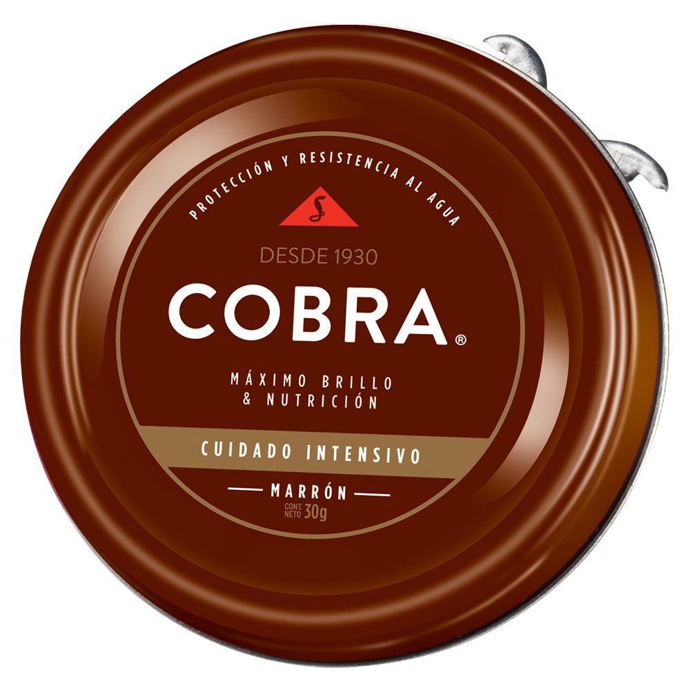 COBRA POMADA P/CALZADO MARRON x30grs