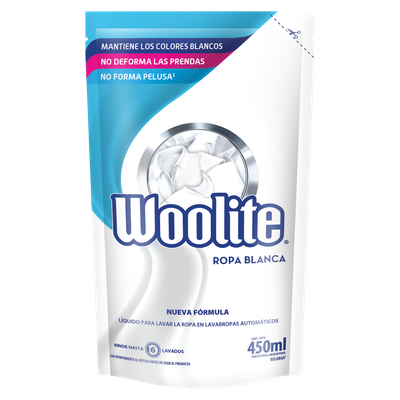 WOOLITE JAB. LIQ. MAQ. ROPA BLANCA D/P x450cc