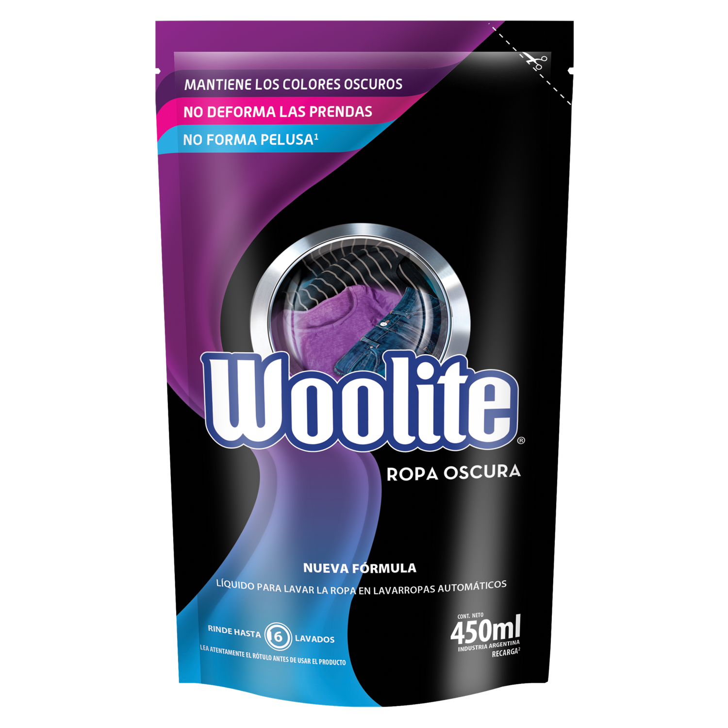 WOOLITE JAB. LIQ. MAQ. ROPA OSCURA D/P x450cc