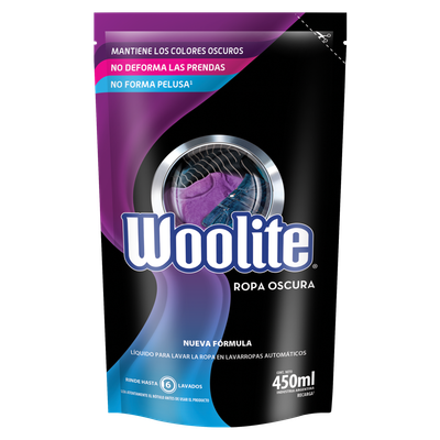 WOOLITE JAB. LIQ. MAQ. ROPA OSCURA D/P x450cc