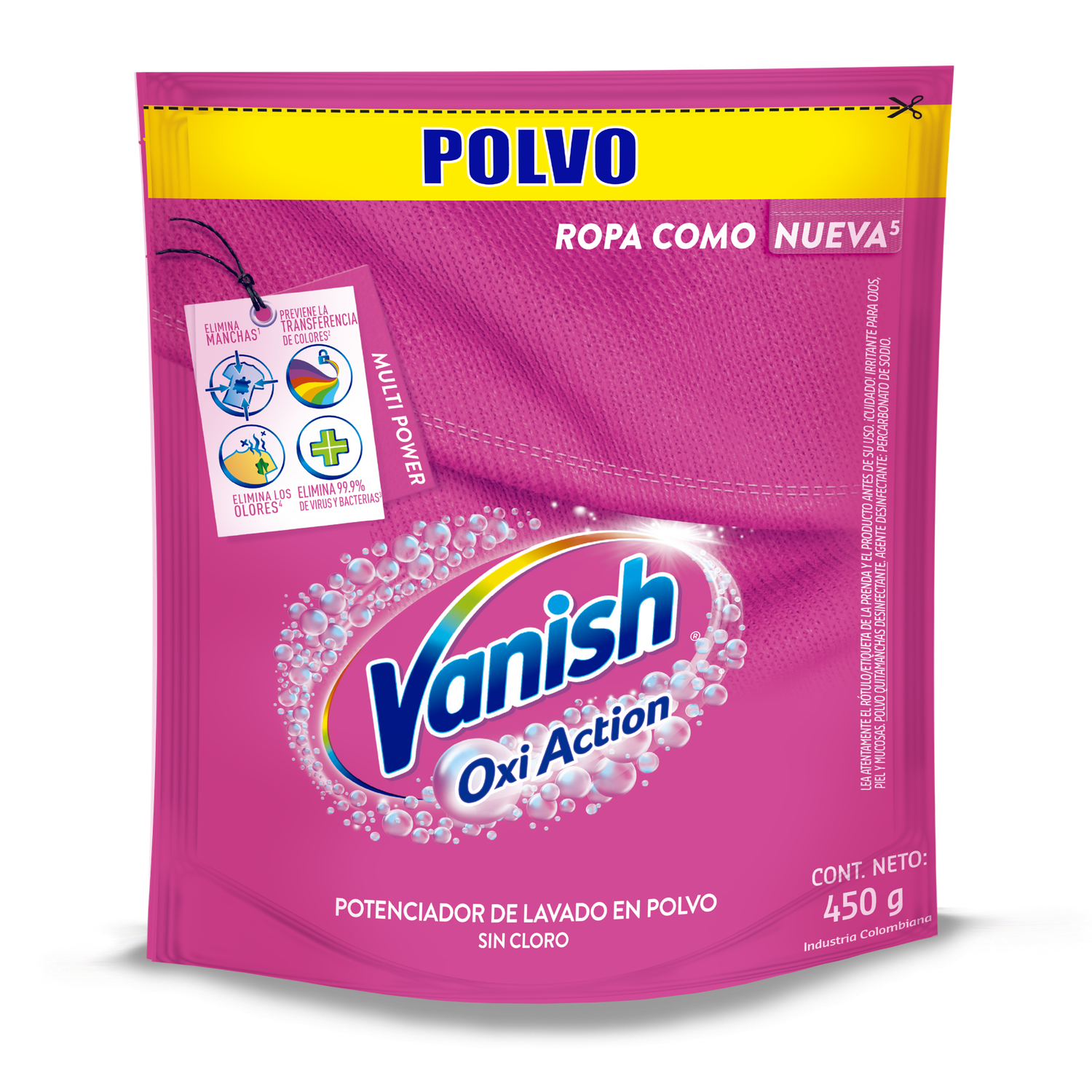 VANISH QUITAMANCHA POLVO ROSA D/P x450grs