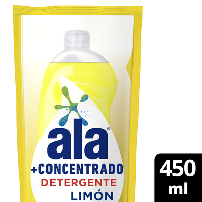 ALA CONCEN LV VAJILLAS LIMON D/P x450ml