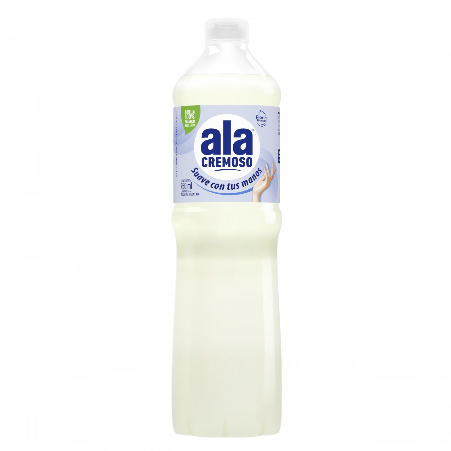 ALA LAVAVAJILLAS CREMOSO FLORES BLANCAS x750ml