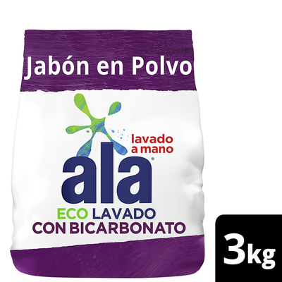 ALA POLVO LAV MANO C/BICARBONATO x3kg
