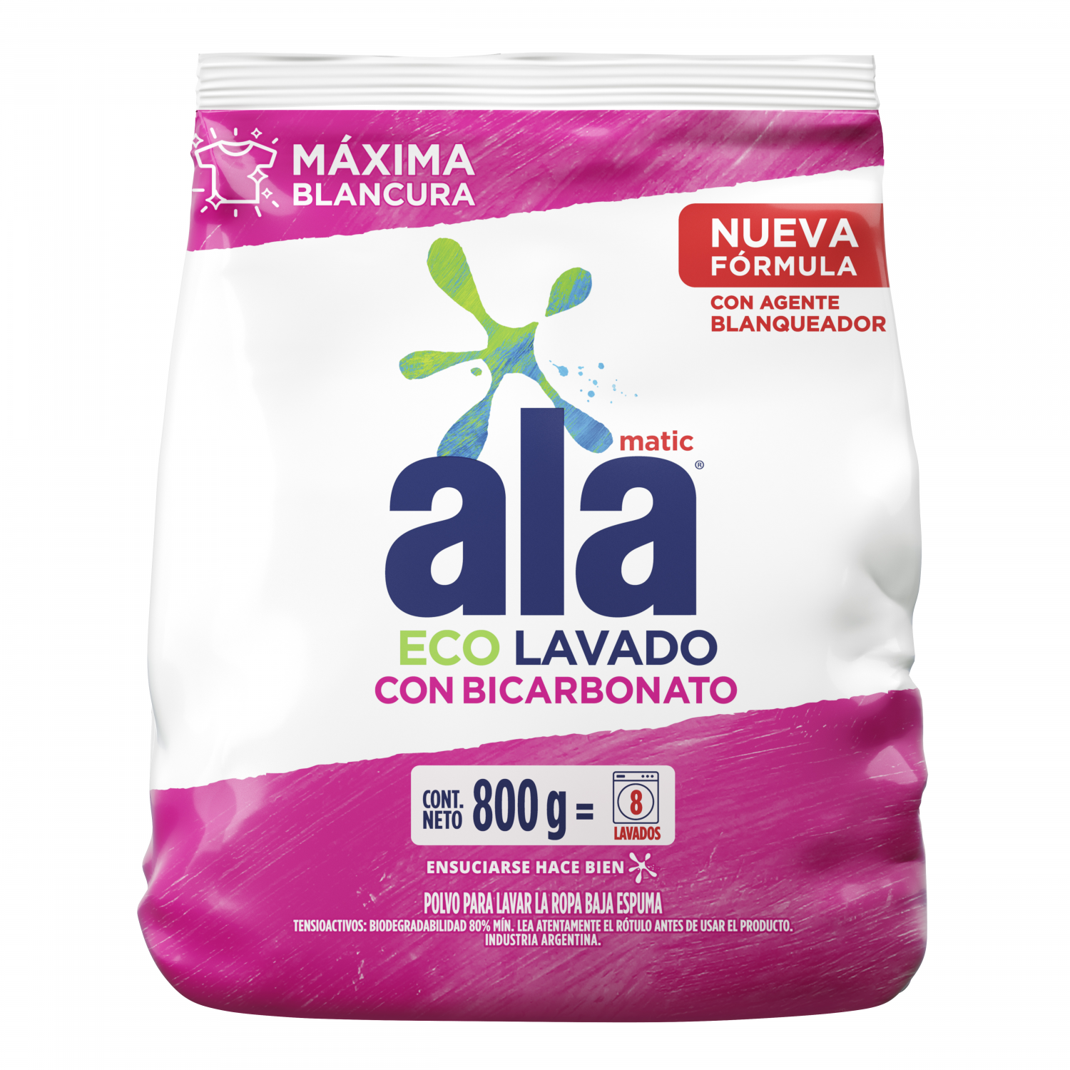 ALA POLVO MATIC C/BICARBONATO x800gr
