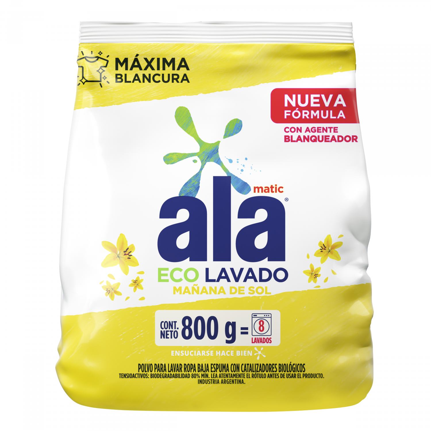 ALA POLVO MATIC ECO MAÑANA SOL x800gr