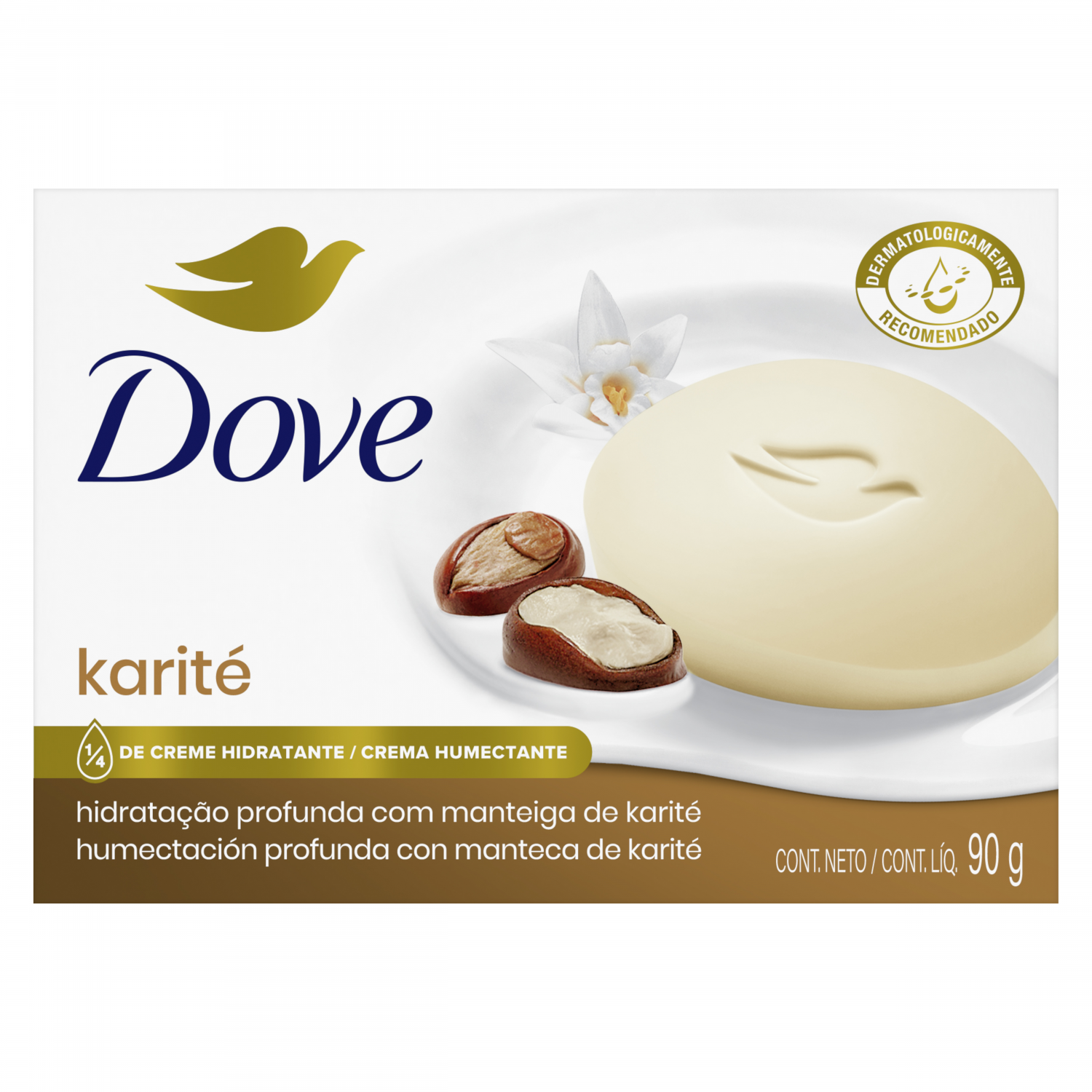 DOVE JABON KARITE Y VAINILLA x90gr