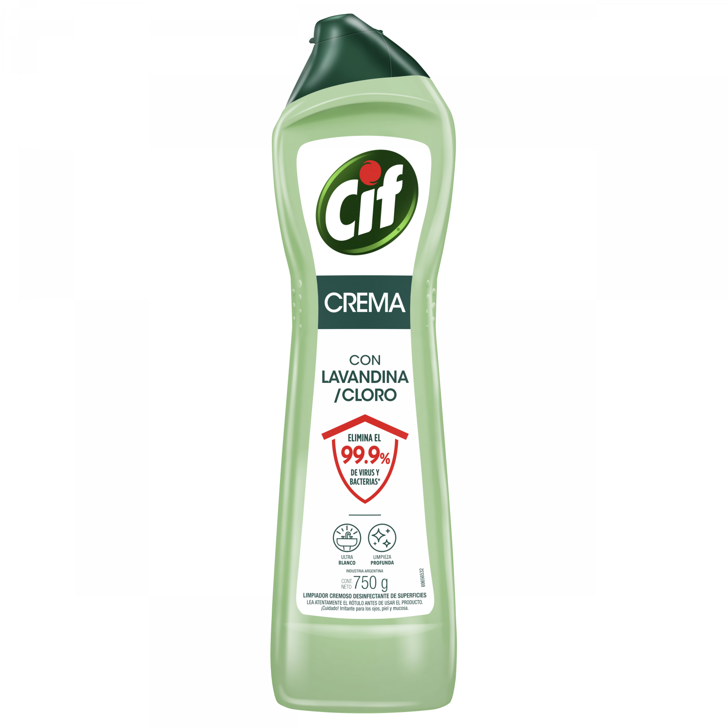 CIF CR ULTRA BLANCO C/LAVANDINA x750gr