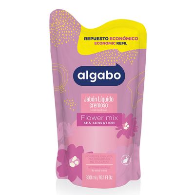 ALGABO JABON LIQUIDO FLOWER MIX D/P x300cc
