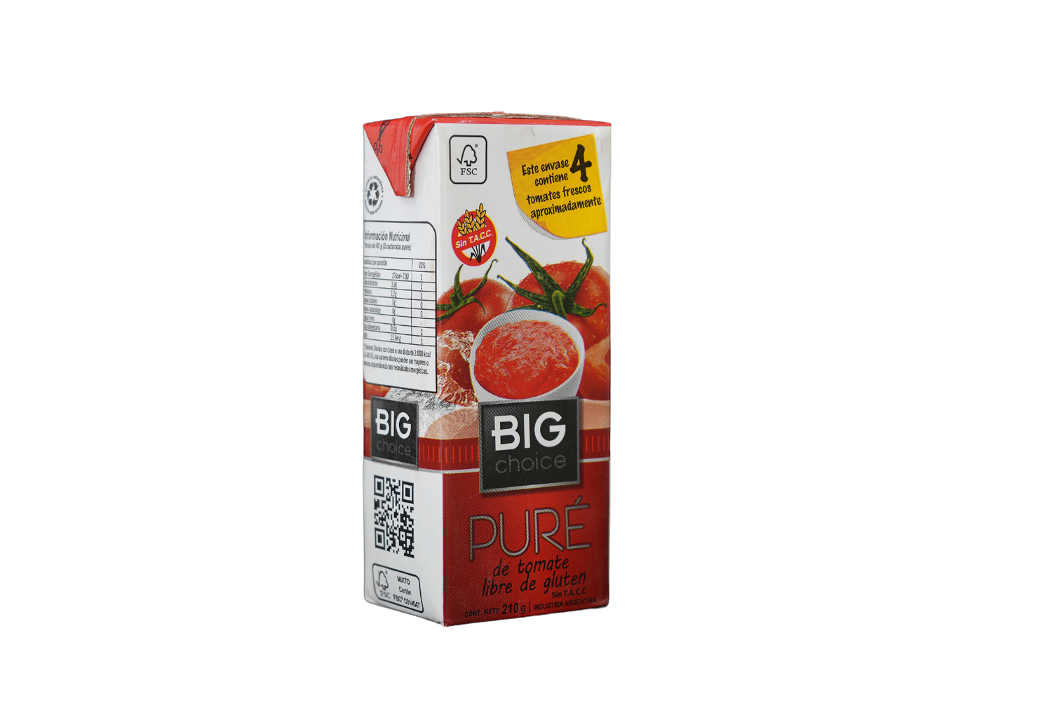 BIG CHOICE PURE DE TOMATE x210gr