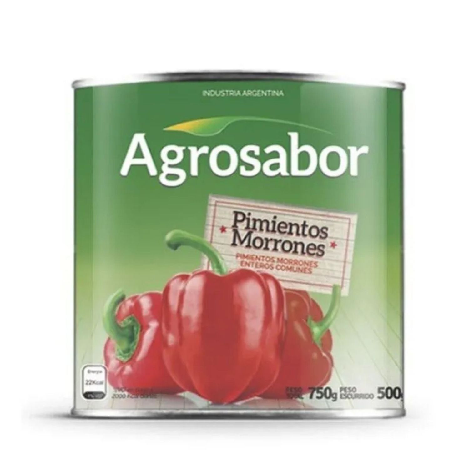 AGROSABOR PIMIENTOS MORRONES ENTEROS x750gr