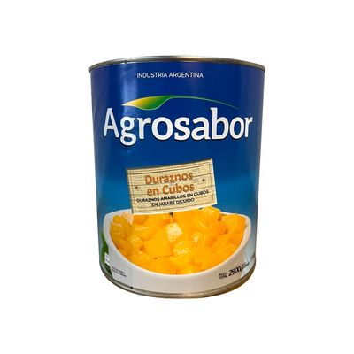 AGROSABOR DURAZNOS COMUNES EN CUBOS x820gr