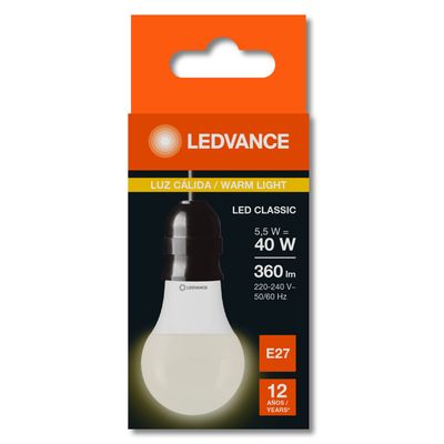 LEDVANCE LAMPARA LED LUZ CALIDA x5,5w (Osram)