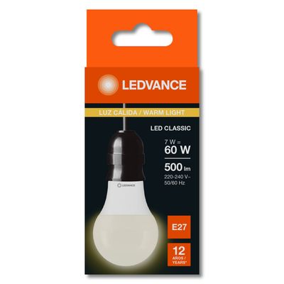 LEDVANCE LAMPARA LED LUZ CALIDA x7w (Osram)