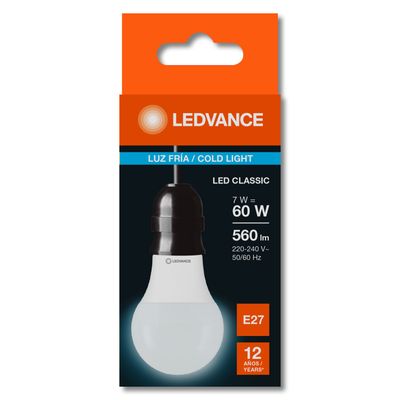 LEDVANCE LAMPARA LED LUZ FRIA x7w (Osram)