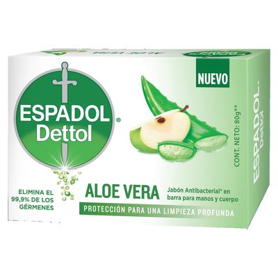 ESPADOL JABON EN BARRA ALOE VERA x80grs