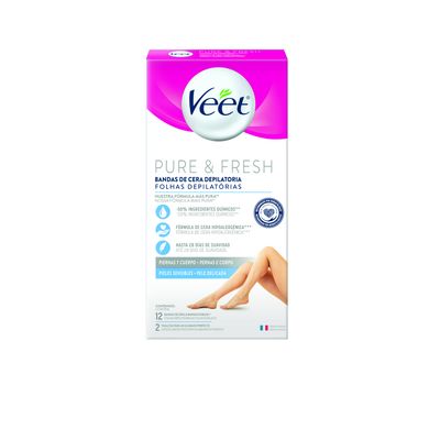 VEET BANDAS DEPI. CORPORAL PIEL SENSIBLE x12und