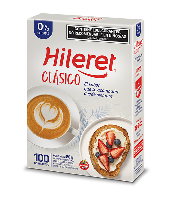 HILERET ENDULZANTE CLASICO FORTE SOBRE x100x80gr