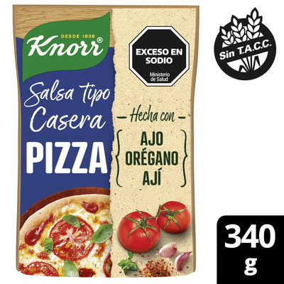 KNORR SALSA LISTA PIZZA x340gr